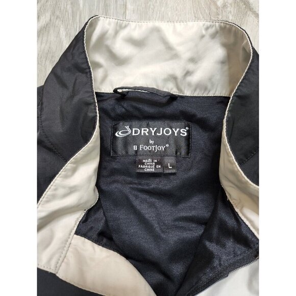 Dryjoys by Footjoy Short Sleeve Pullover Windbreaker 1/4 Snap Zip Mens Large - Picture 4 of 7